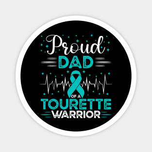 Proud Dad Of A Tourette Warrior Tourette Syndrome Awareness Magnet